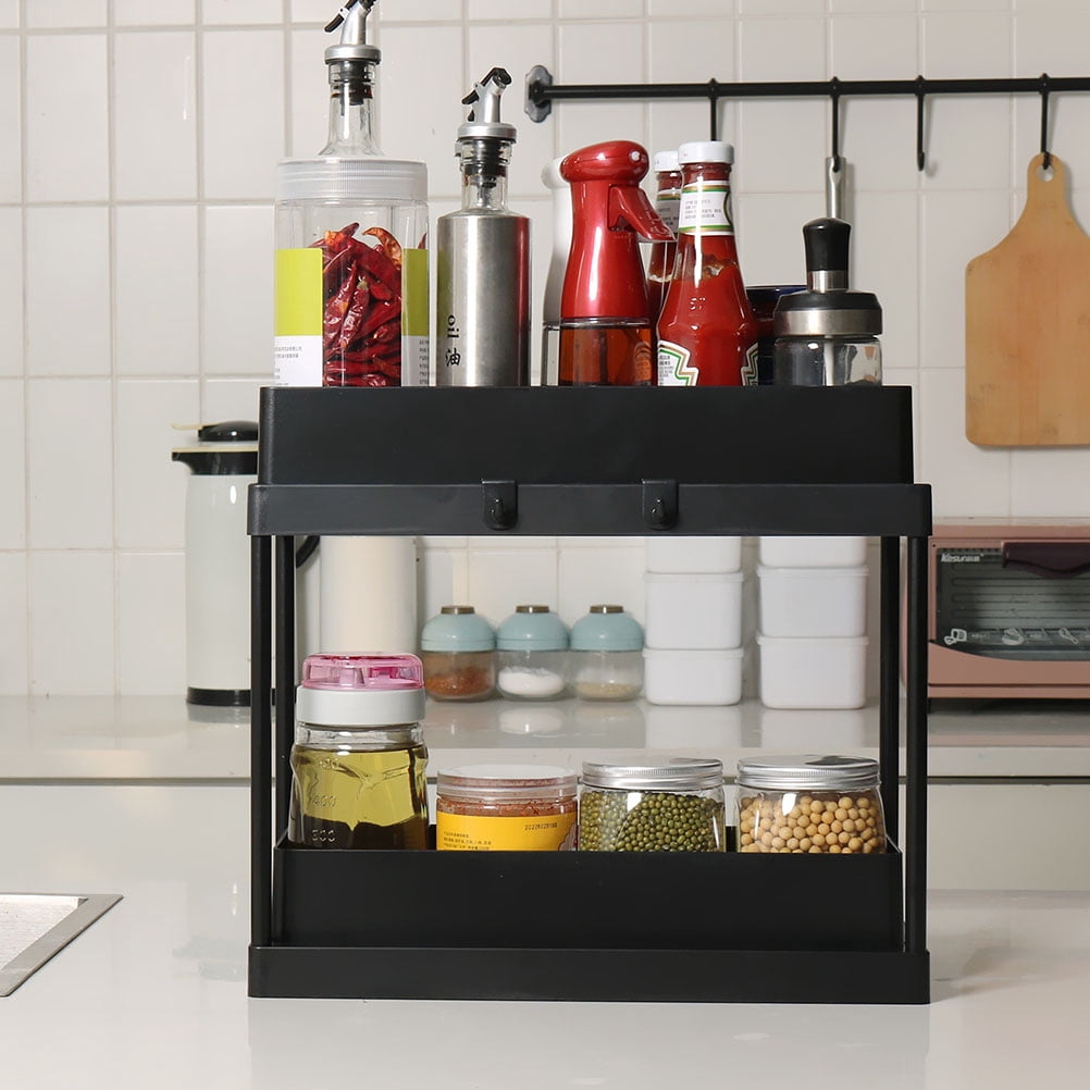 FRCOLOR  Cabinet Shelf under Sink Rack Pull Out Drawer Kitchen Ware Organizer Office