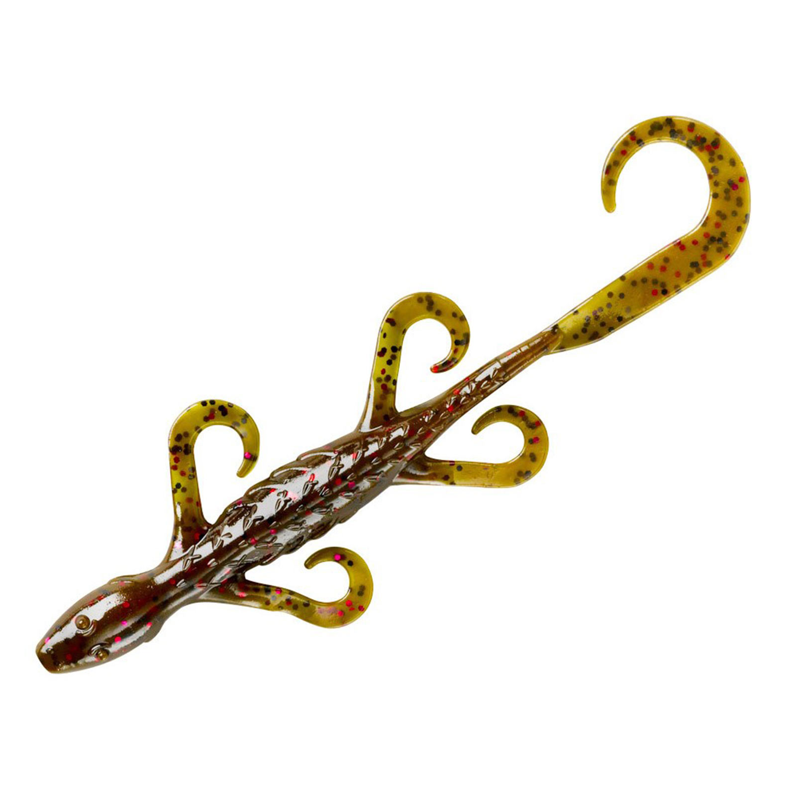 Yum 6" Lizard Soft Plastic Fishing Lure Green Pumpkin Purple Pack of 10