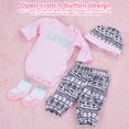 thumbnail image 1 of Ropa De Muñeca De Simulación Con Diseño De Botón De Entrepierna Abierta, Ropa De Muñeca, Para Muñeca Recién Nacida De 50-55 Cm, ​​Bebé De 0 A 3 Meses, 1 of 7
