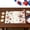 A, variant on 250th Anniversary USA Flag Element Linen Placemat, "America" Star & Fireworks Design Patriotic Placemat Decor for 4th of July Independence Day(18x12")