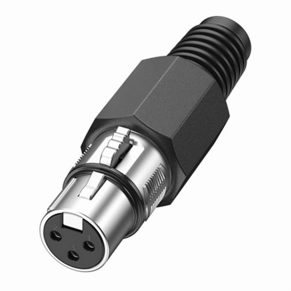 Professional 3Pin XLR Connector Male And Female Auditory Plug For Microphone And Speaker Line Adapter