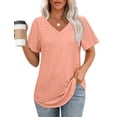 thumbnail image 1 of Tops OFEEFAN Ropa de vacaciones de playa para mujer Coral Pink M, 1 of 6