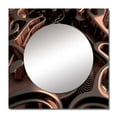 thumbnail image 2 of Designart "Advanced Maze Purple Maze Grid" Modern Geometric Purple Large Square Mirror - Square Bedroom Mirror Printed Wall Decor - Modern Square Printed Wall Mirror Art, 2 of 5