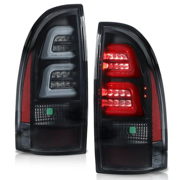 PIT66 LED Tube Tail Lights Lamps Fit For 05-15 Toyota Tacoma LH RH Side Black/Smoked
