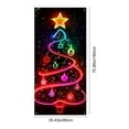 thumbnail image 3 of Ireezec Christmas Door Cover Decoration PVC Holiday Indoor Outdoor Door Flag Banner for Front Door Wall Table Festive Party Decor, 3 of 6