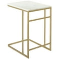 thumbnail image 1 of SEI Furniture Fallon Marble Top C Side Table in Gold and White, 1 of 7