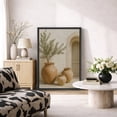 thumbnail image 2 of Framed Canvas Print Olive Tree with Terracotta Pots Wall Art Neutral Rustic Botanical Decorative for Living Room Bedroom - 24"x36" BLACK, 2 of 8