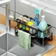 thumbnail image 4 of Soporte de esponja para fregadero de cocina Advancent Acero inoxidable gris, 4 of 6