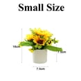 thumbnail image 2 of Flor falsa girasol pequeño bonsái simulación creativa de interior plantas verdes pequeños adornos plantas en macetas, 2 of 5