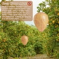 thumbnail image 4 of 4 Pack Fake Wasp Nest Decoy Hanging Wasp Trap Deterrent for Hornets Yellow Jackets Outdoor Waterproof Non-Toxic Material(8.66"×11",Warm Color), 4 of 8