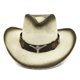 thumbnail image 1 of Sombrero De Vaquero Clásico Con Visera Enrollada, Sombrero De Paja De Vaquero Occidental Para Hombres Y Mujeres, Protector Solar De Verano, Sombrero De Vaquera seitruly AP007906-02, 1 of 6