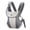 Gray, variant on Baby Carrier, 4-in-1 Front and Back Adjustable Wrap Carrier for Toddler Infant Newborn,Soft Fabric and Breathable Mesh,Unisex,7-40lb,Beige