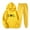 Yellow, variant on Sweatsuits for Women Set 2 Piece Hoodie Sweatshirt and Sweatpant Sets Oversize Fall Winter Workout Sport Gym Vacation Travel Casual Comfortable Lounge Gym Cotton Workout Jogging Tracksuits