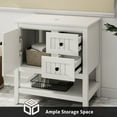 thumbnail image 5 of Eclife 30" Freestanding Bathroom Vanity Set with Vessel Sink, Faucet and Drain, 5 of 10