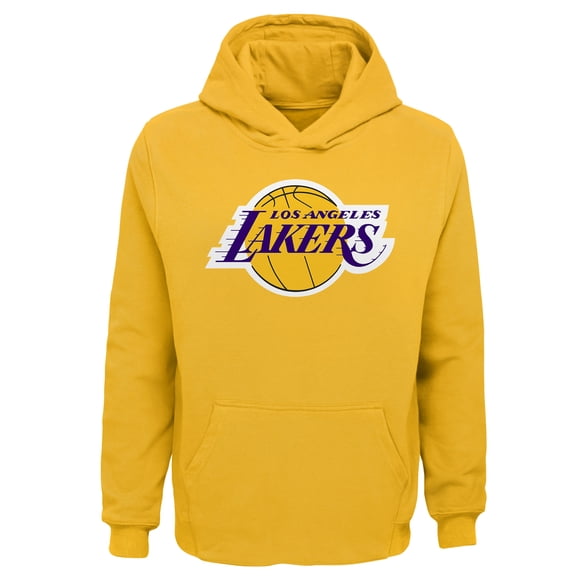 Youth Outerstuff Gold Los Angeles Lakers Primary Logo Pullover Hoodie