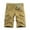 Khaki, variant on IROINNID Cargo Shorts for Men Summer Outdoors Patchwork Color Button Pocket Sport Shorts Pants,Khaki