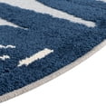 thumbnail image 4 of Rugs.com Aruba Outdoor Collection Rug – 5 Ft Round Gray Blue Low-Pile Rug Perfect For Any Outdoor Space, Kitchens, Dining Rooms, 4 of 8