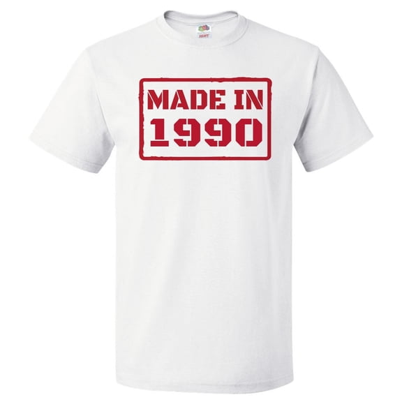 36th Birthday Gift For 36 Year Old Made In 1990 T Shirt