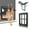 Black, variant on PETLESO Pet Screen Door with Magnetic Flap Lockable Dog Door for Existing Screen/Sliding Door, Window and Porch-White