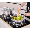 thumbnail image 2 of W Unlimited HC12PCSET 12 Piece Stainless Steel Cookware Set with Tempered Glass Lids, 2 of 4