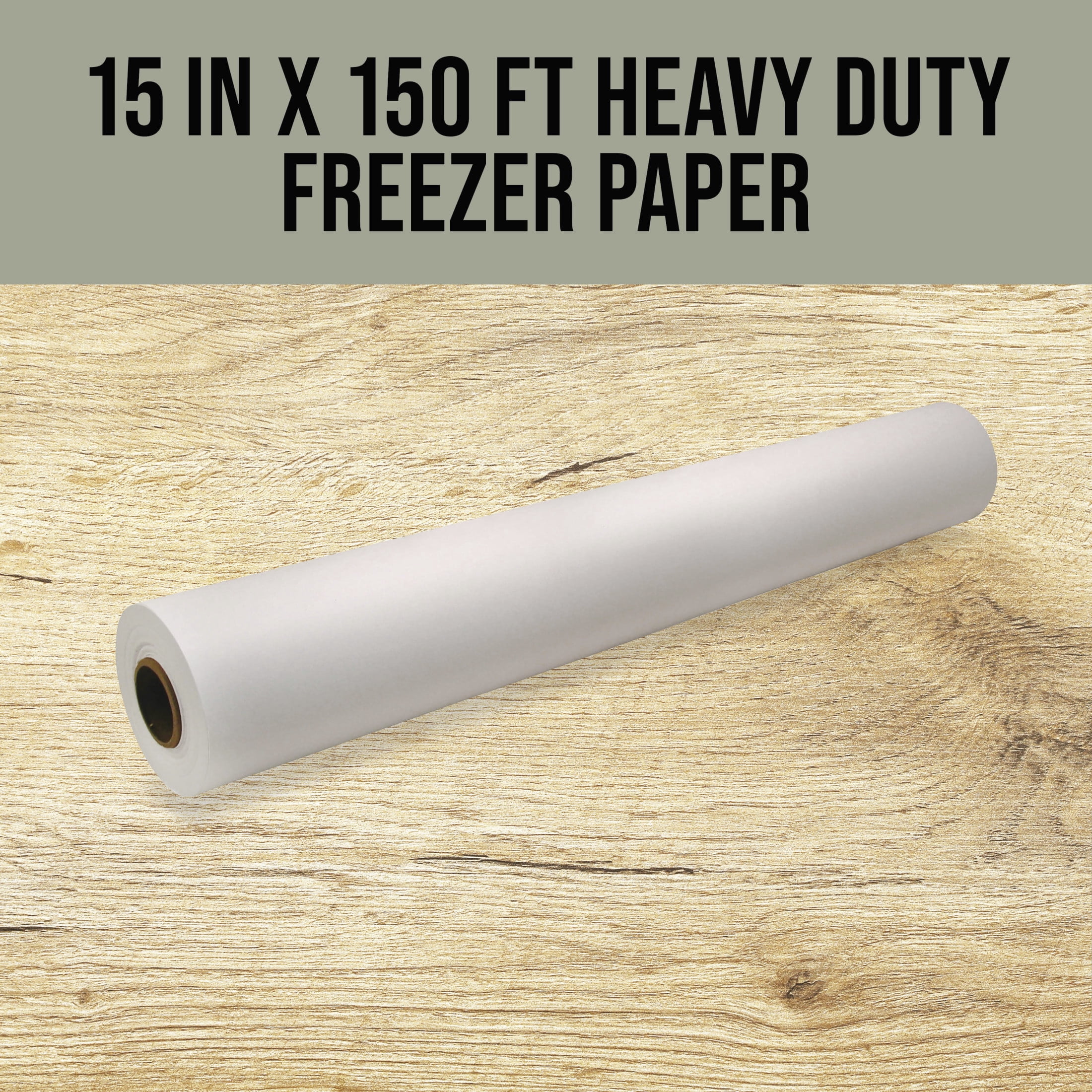 Mossy Oak Heavy-Duty Coated Freezer Paper, 15 in. x 150 ft, Dispenser Box with Built-in Cutter