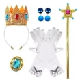 thumbnail image 1 of Set de disfraz Yosbabe Princess Peach para niñas con accesorios, 1 of 7