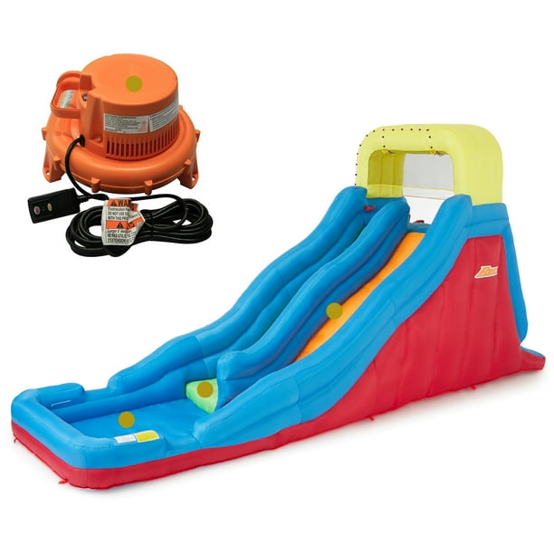 Banzai Double Drop Raceway 2 Lane Inflatable Outdoor Backyard Water