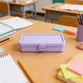 thumbnail image 4 of Pencil Box Macaron Color Sketch Pencil Case, Plastic Storage Box for Art Students, 4 of 6