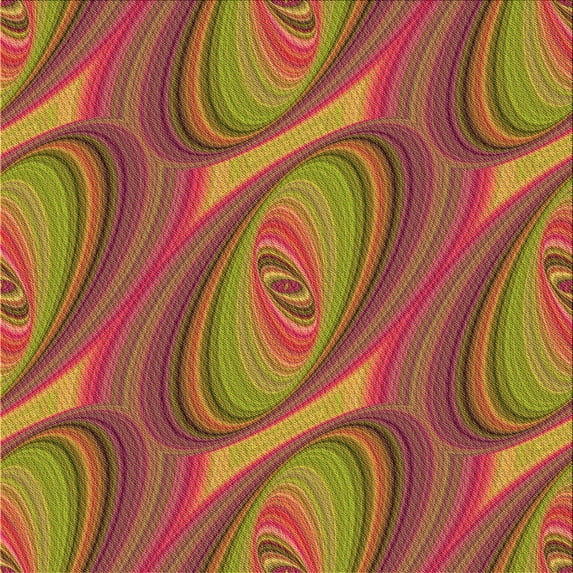 Ahgly Company Indoor Square Patterned Lava Red Area Rugs, 7' Square