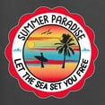thumbnail image 5 of Wild Bobby Summer Paradise Let the Sea Set You Free Men Tee, 5 of 5