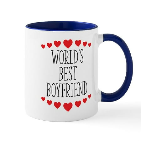 

CafePress - World s Best Boyfriend - 11 oz Ceramic Mug - Novelty Coffee Tea Cup