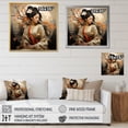 thumbnail image 4 of Designart "Asian Art Geishas beauty IX" Asian Floater Framed Canvas Print, 4 of 7