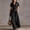 Black, variant on Morttic Women's Collared Button Shirt Short Sleeve Waist Cinched A-Line Elegant Solid Pockets Maxi Dress Vacation Casual Outfit Red,S