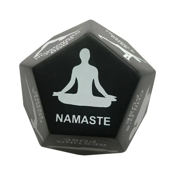 Summer Savings Clearance! 10cm 12-Sided Face and Body Yoga Exercise Fitness Dice, Pressure Relief Toy for Fun Workouts and Stress Relief Activities