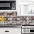 thumbnail image 4 of DEWOO Peel and Stick Backsplash - 10 Sheets of 12"×12" - 3D Adhesive Peel and Stick Tile Backsplash for Kitchen, Bathroom, Wall Tile, Multicolor, 4 of 12