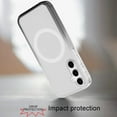 thumbnail image 3 of For Samsung Galaxy S25+ /S25 Plus /S24+ Plus Case, Transparent Two Tone Gradiant Magnetic Space [Compatible with Magsafe] Hybrid Shockproof Protective Phone Cover (Smoke Black), 3 of 10
