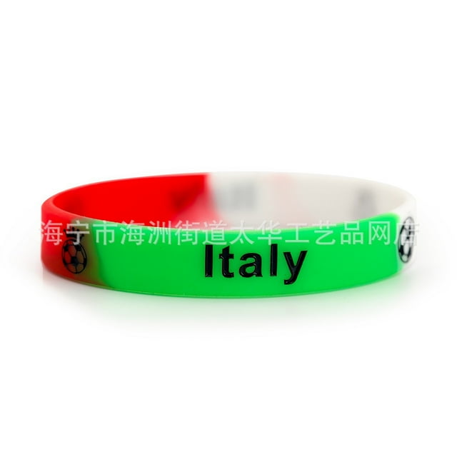 KAKOWELY 15 pulseras de silicona italianas: pulseras de silicona de fútbol deportivo, cómodas pulseras de fútbol, regalos de fiesta para eventos y reuniones deportivas.