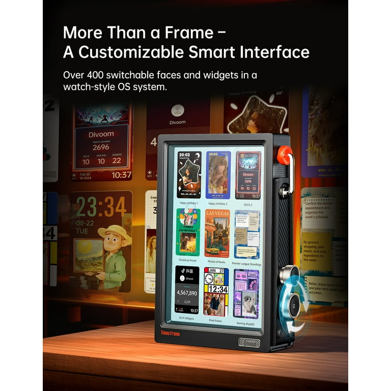 ワ*ル様 【SNS大バズり中！】Divoom Times Frameスマートフォ Divoom 10.1