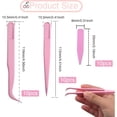 thumbnail image 3 of 30pcs Plastic Tweezers for Crafts & Women - Bulk Pack, Straight/Bent/Curved Tweezers Set for DIY Jewelry, Beads & Cake Decorating Stickers, 3 of 9