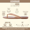 thumbnail image 3 of Cushionaire Aqua Jelly Flip Flops for Women, 3 of 18