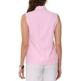 thumbnail image 3 of INSPIRE CHIC Women's Sleeveless Striped Tie Neck Casual Tank Tops Shirts S Pink, 3 of 6