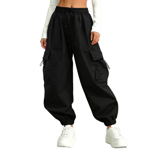 Favoffer Big Girls Bow Decor Wide Leg Pants Casual Elastic Waist Loose Fit Lightweight Sports Pants Comfortable Bottoms For Summer Outdoor Play Travel 5-15Y