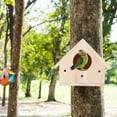 thumbnail image 5 of LIZEALUCKY Outdoor Innovative Wooden Bird House,Bird Houses for Outside ,Birdhouse Birds Nesting Breeding Cage Ornament Garden Decoration, 5 of 7