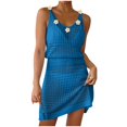 thumbnail image 1 of Blusas de Trabajo de las Mujeres Nuevo Cuello en V Color Sólido Flor Hueco, Casual Blusa de Poliéster Spandex, 1 of 6