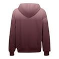 thumbnail image 5 of UTSJKR Women's Oversized Gradient Hoodies Full Zipper Long Sleeve Pullover Sweatshirt Fleece Lined Warm Jacket 2024 Fashion Winter Outwear Wine XL, 5 of 6