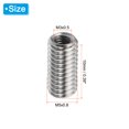 thumbnail image 2 of Unique Bargains Adaptateurs de Filetage Manchon Réducteur Écrou M5x0.8 Mâle à M3x0.5 Femelle pour Réparer Insert Écrou Vis Réducteur 10mm 10 Pcs, 2 of 5