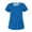 02 Blue, variant on Scrub Tops for Women Basic Tees for Women Asymmetric Round Neck Plus Size Light Lounge Solid Color Short Sleeve Stretchy with Pockets Red Size 4XL