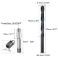thumbnail image 2 of Uxcell Tap and Drill Bit Set 1/8-27 NPT Thread Tap & 21/64" Black Oxide Twist Drill Bit Tapping Tools, 2 of 6