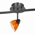thumbnail image 2 of Luminaria Benzara, 5 luces, metal, 120 V, color negro y naranja, 2 of 4