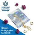 thumbnail image 6 of Spartan Industrial - 3" X 5" Holographic Foil Bags - Pack of 200 Smell-Proof Resealable Bags for Food, Wax Melts, Lip Gloss Packaging, and More, 6 of 7